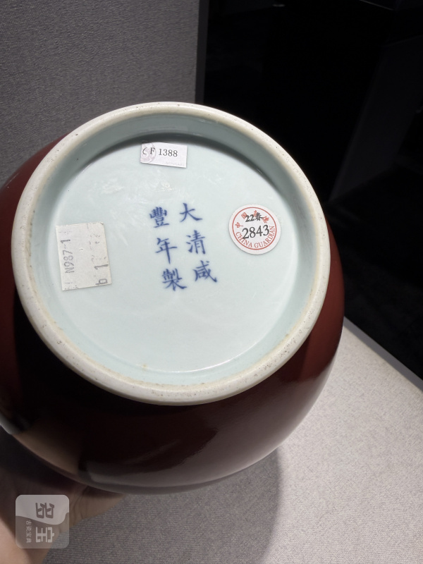 清咸丰 红釉玉壶春瓶 - 图14
